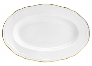 Ginroi Corona Gold Oval Platter - 15"